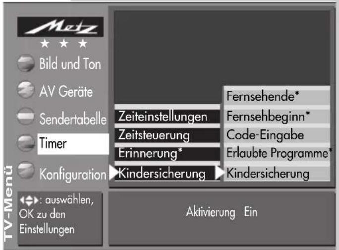 METZ Spectral 72 - Kindersicherung einstellen - 1