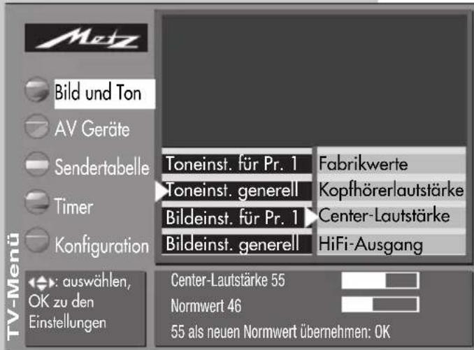 METZ Spectral 72 - Center-Lautsprecher einstellen - 1