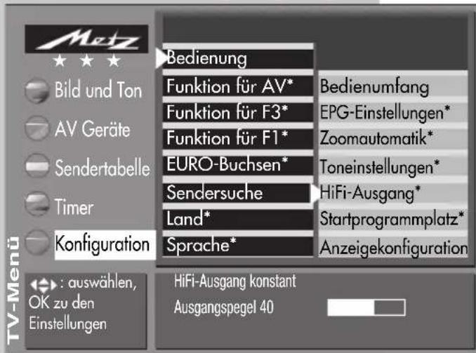 METZ Spectral 72 - Menü aufrufen - 4