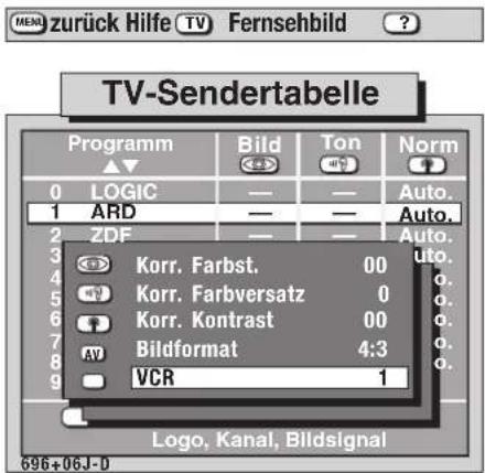 METZ Spectral 55 - Anschluß eines Videorecorders über die Antennenbuchse - 4