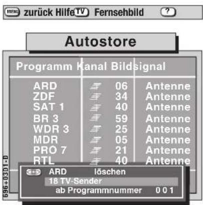 METZ Spectral 55 - Sendertabelle nach Wunsch bearbeiten und speichern - 2