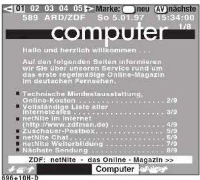 METZ Spectral 55 - Direkte Seitenanwahl - 2