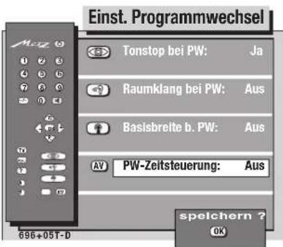 METZ Spectral 55 - Einstellungen bei Programmwechsel - 10