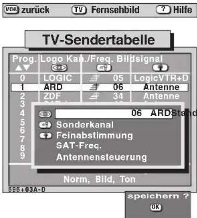 METZ Spectral 55 - Einstellung speichern und zurück zum TV-Bild - 4