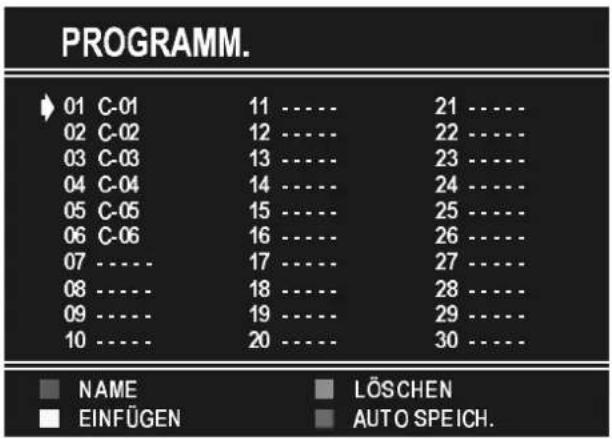 METZ Palma 55 - Das Menü Programm - 2