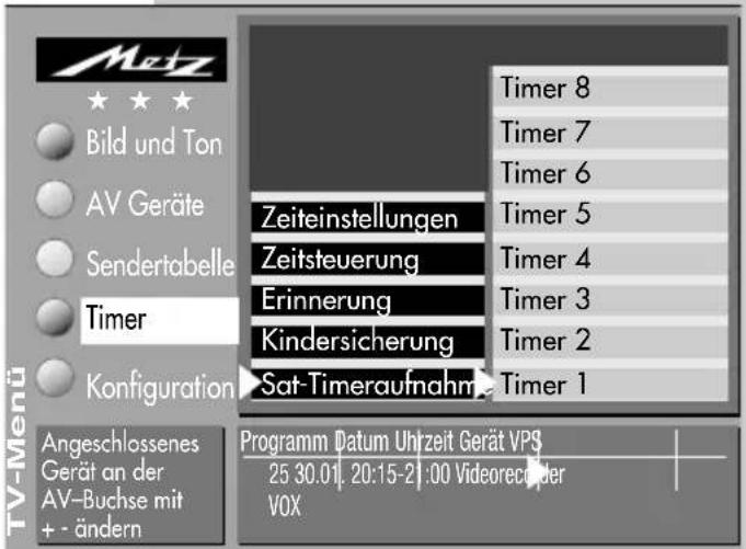 METZ Crystal 70 - Menü aufrufen - 4