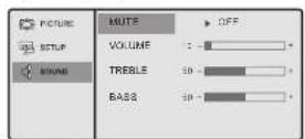 Camos TM-1920D - Sound / Audio - Menü - 1