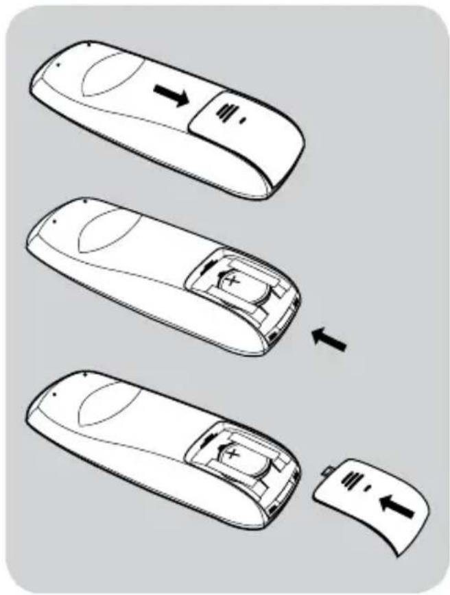 Camos MM-1950H - CHANGING REMOTE CONTROL BATTERY - 1