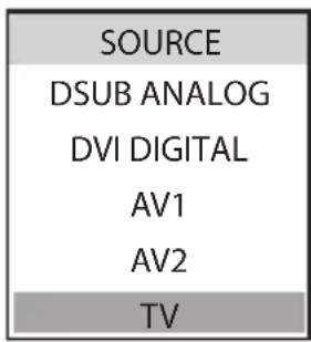 Camos MM-1950 - ② MODE (TV/AV) - 1