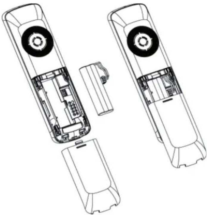 SWISSVOICE DP 500 - Akku einlegen - 1