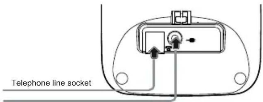 SWISSVOICE Aeris 114T - Connecting the phone - 1