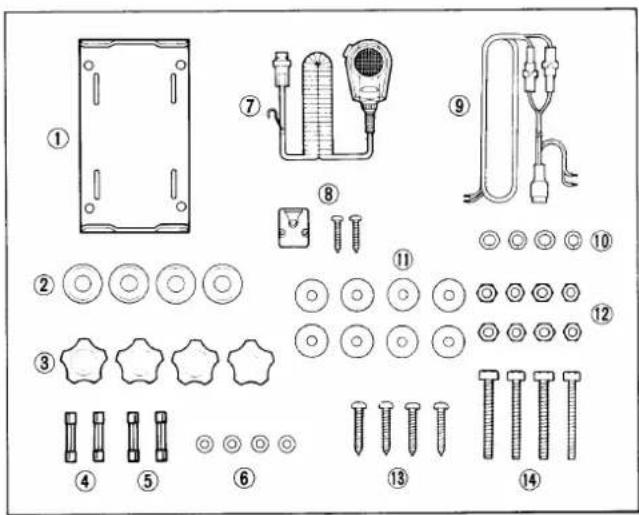 Technical diagram showing exploded view of mechanical components with numbered parts and assembly instructions