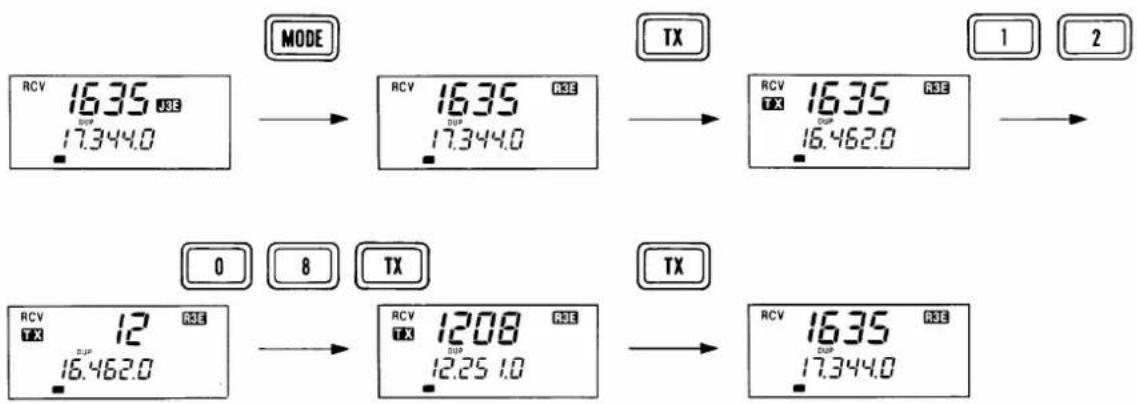 ICOM ICM600 - ■ Cross channel operation - 1