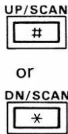 ICOM IC-32AT - USING [#] (UP) AND [\*] (DN) KEYS - 1