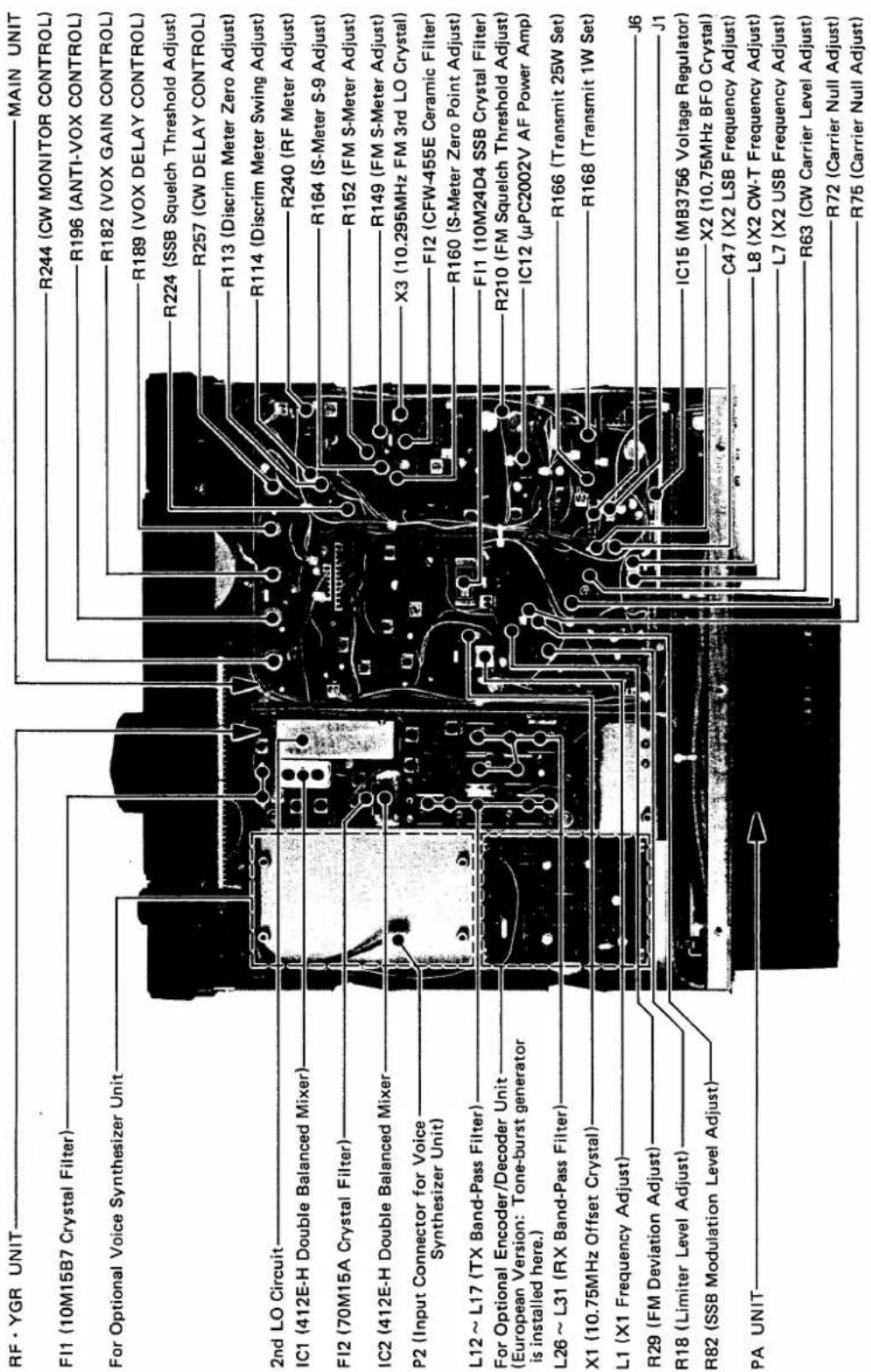 ICOM IC-471H - - 1 TOP VIEW - 1