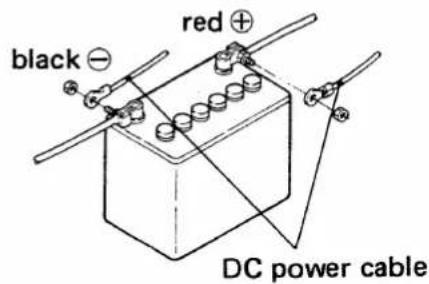 ICOM IC-3210A - BATTERY CONNECTION - 4