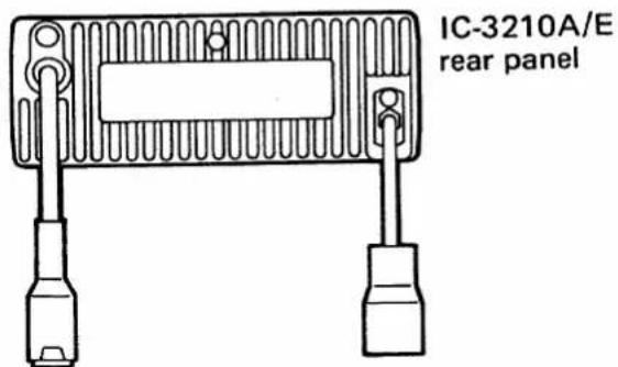 ICOM IC-3210A - BATTERY CONNECTION - 1
