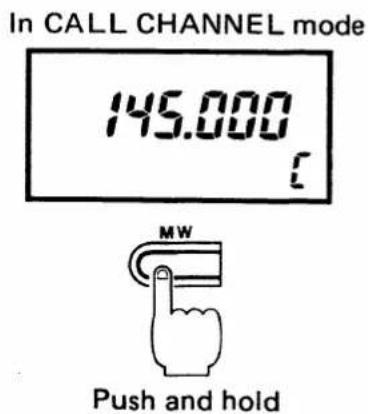 ICOM IC-3210A - CALL CHANNEL PROGRAMMING - 1