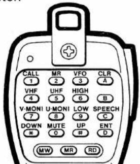 ICOM IC-2410A - Mic DTMF Remote - 1