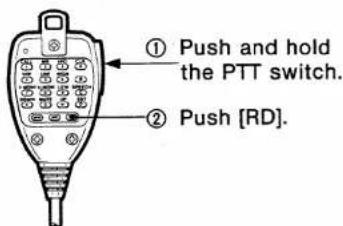 ICOM IC-2410A - Manual re-dialing - 1