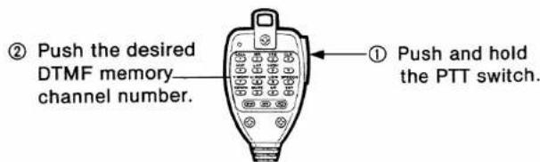 ICOM IC-2410A - ■ Writing a DTMF code - 1