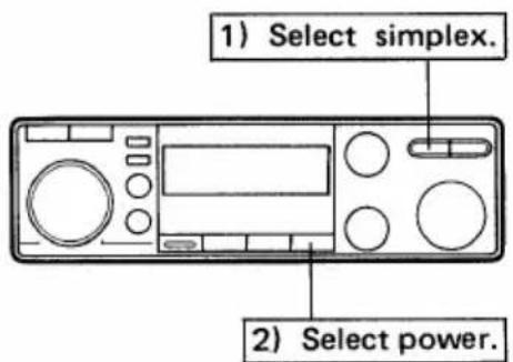 1) Select simplex. 2) Select power.