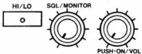 HI/LO SQL/MONITOR PUSH-ON/VOL