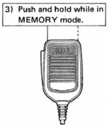 3) Push and hold while in MEMORY mode.