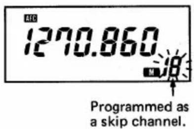 AIC 1270.860 Programmed as a skip channel.