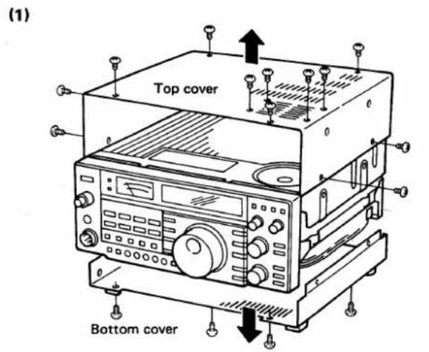 (1) Top cover Bottom cover