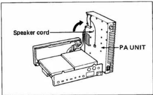Speaker cord PA UNIT