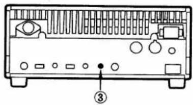 Diagram of a portable electronic device rear panel with labeled ports and indicator lights