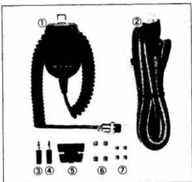 Diagram showing numbered items of a mechanical device with labeled parts, including a strap and clamped components.