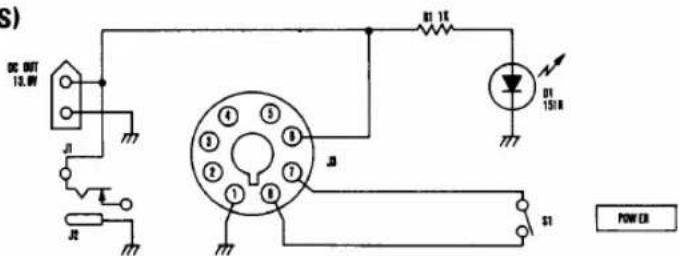 S) DC OUT 13.0V B1 1K B1 15Ω S1 POWER