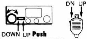 DOWN UP Push DN UP