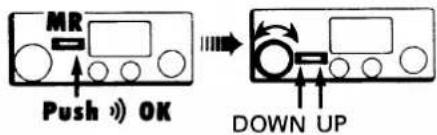 MR Push >> OK DOWN UP
