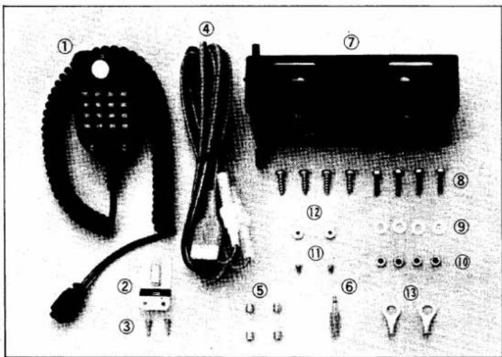 Labeled diagram of a device with numbered components including cable, connector, and terminal parts