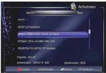 SKYMASTER DCHD 9000 - 2.) Aufnahmeprogrammierung über den EPG - 2