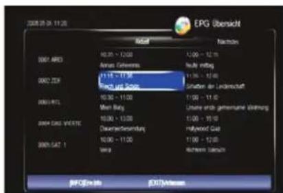 SKYMASTER DCHD 9000 - EPG Standard Ansicht: - 2
