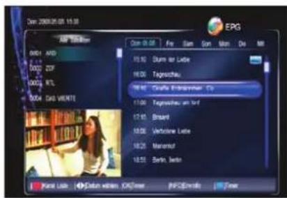 SKYMASTER DCHD 9000 - EPG Standard Ansicht: - 1