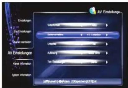 SKYMASTER DCHD 9000 - Videoformat: - 1