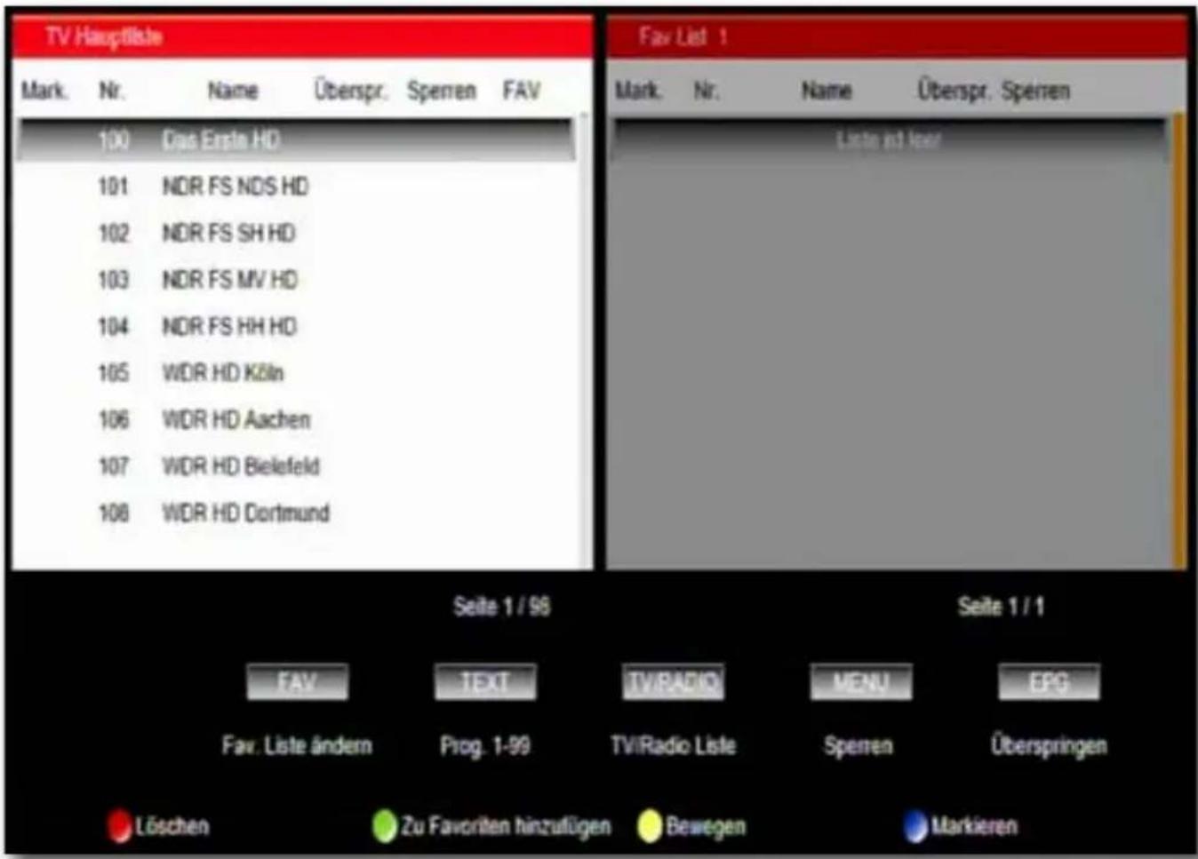 SetOne Easy One HX 60 HDplus - Programm editieren - 1