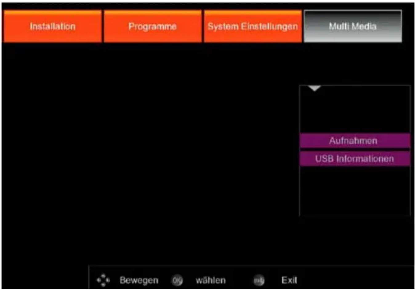 SetOne Easy One HX 60 HDplus - Menü - Multi-Media - 1