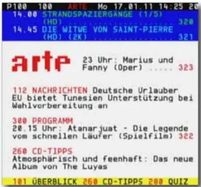 SetOne Easy One HX 60 HDplus - Videotext - 1