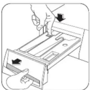 Novamatic WA 610E - Reinigung der Waschmittelschublade - 1