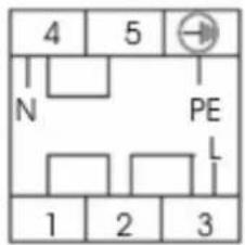4 5 N PE L 1 2 3