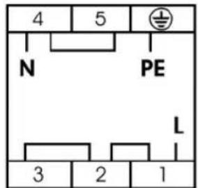 4 5 N PE L 3 2 1
