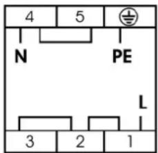4 5 N PE L 3 2 1