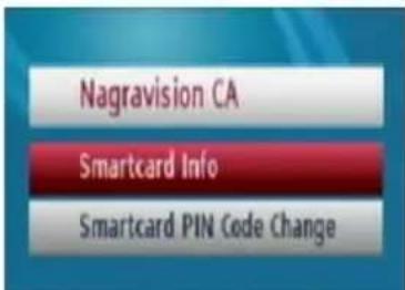 Nagravision CA Smartcard Info Smartcard PIN Code Change