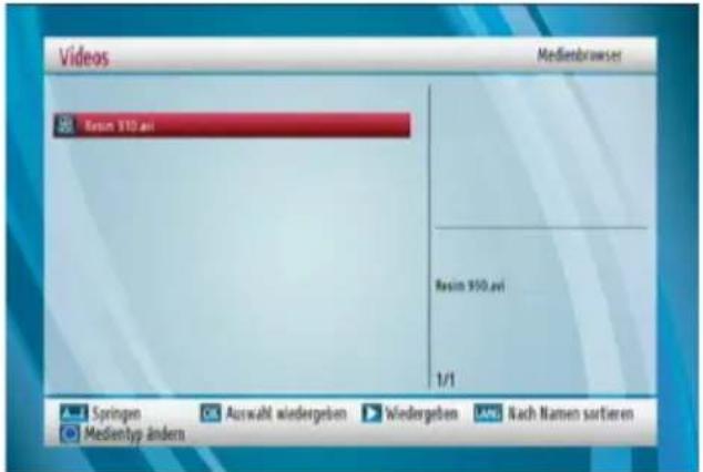 Videos Medienbrowser Resim 910.avi Resim 950.avi 1/1 Springen Auswahl wiedergeben Wiedergeben Nach Namen sortieren Medientyp ändern